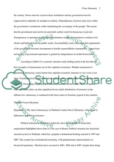 Democracy in Thailand and Myanmar