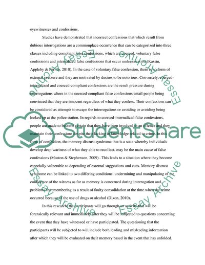 The Impact of Interrogations on the Testimonies of Eyewitnesses and Confessions