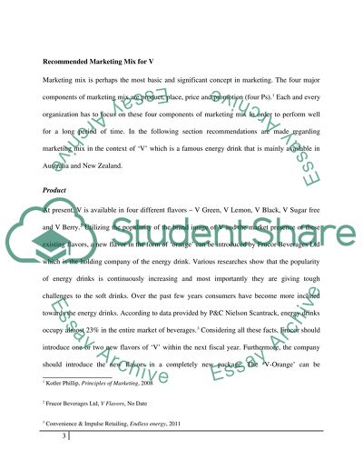 marketing mix essay