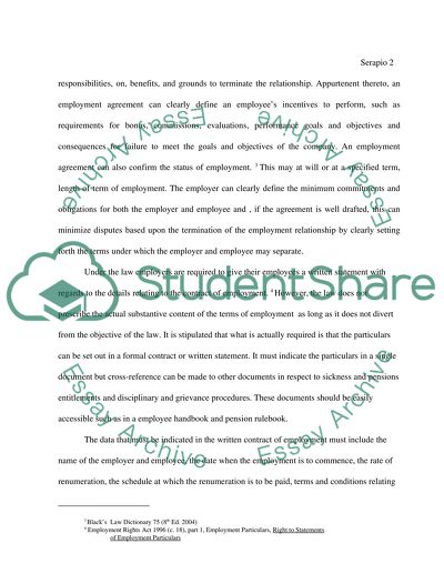 A Contract of Employment