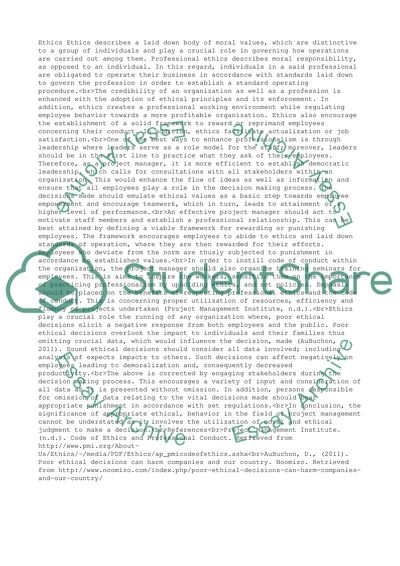 Code of Ethics and Professional Conduct