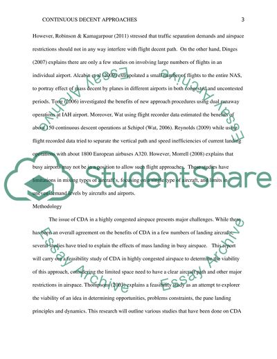 The Feasibility of Implementing Continuous Decent Approaches in Highly Congested Airspace