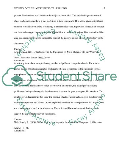 Does Technology Enhance Students Learning