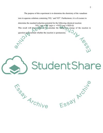 Two Oxidation States of Vanadium