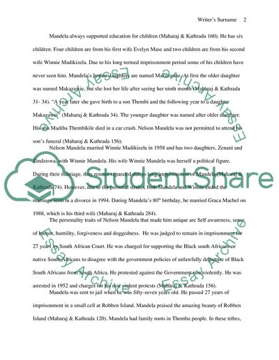 Biography Elements in Mandela: The Authorized Portrait