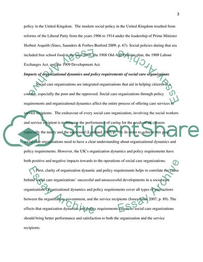 The Update Social Policy in the United Kingdom