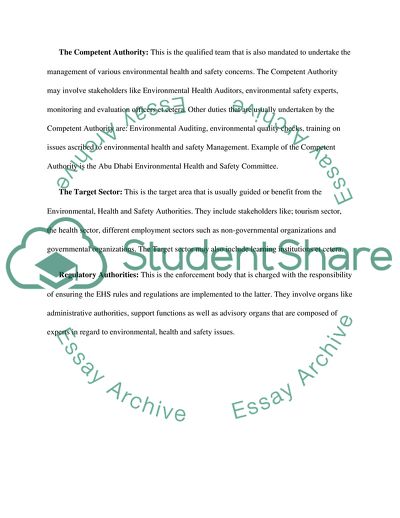 Structure, Duties, and Responsibilities of an Environmental Health and Safety Committee