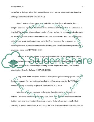 The Issue of Inequalities in the United States