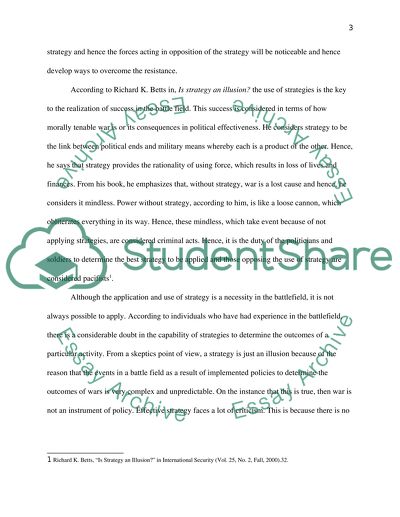 Lessons Studied during the Making of Strategy Course