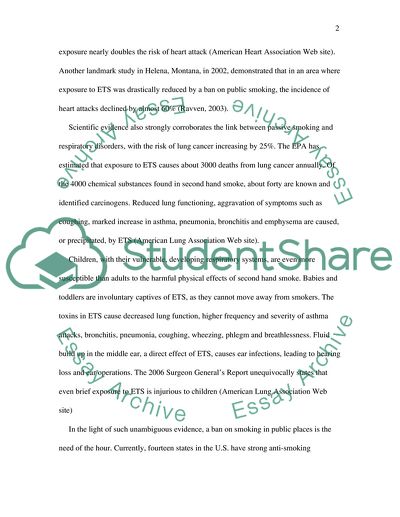 The Effects of Smoking in Public Places