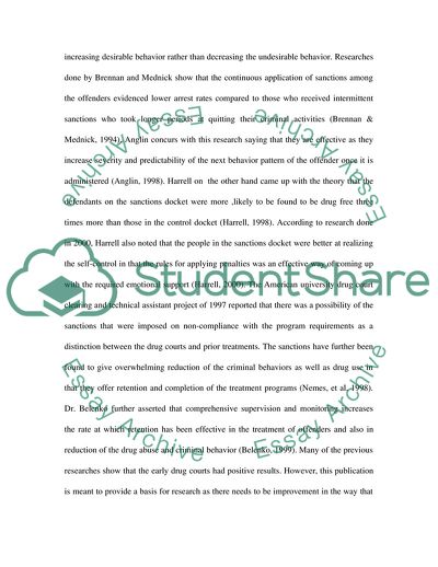 What Impact Do Sanctions and Incentives of Probationers Have on Success in Drug Court Programs