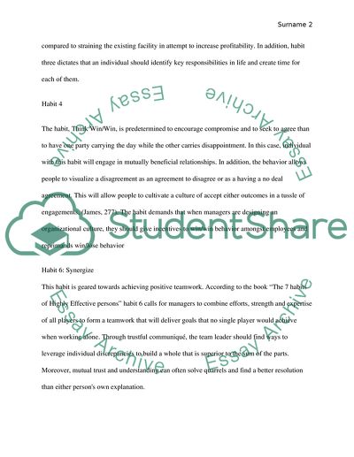 The 7 Habits of Highly Effective Persons by Stephen Covey