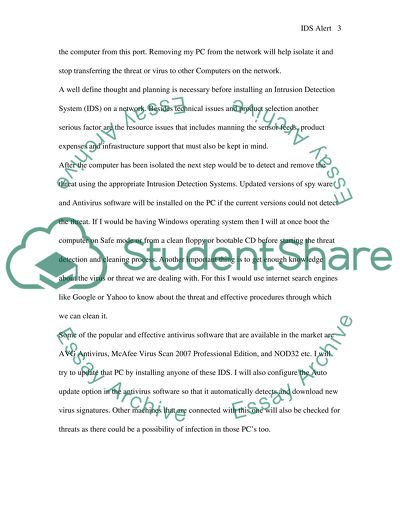 Computers under Attack: IDS Alert