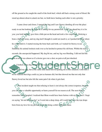 An event that is a part of your experience