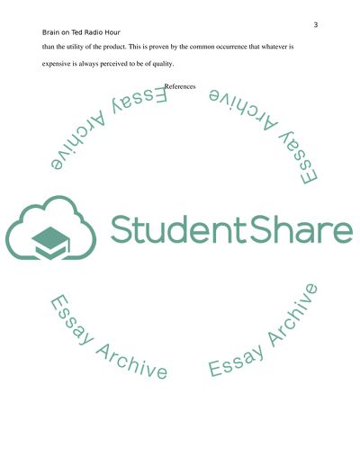 Brain on Ted Radio Hour