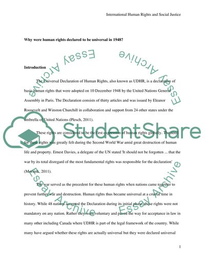 International Human Rights and Social Justice