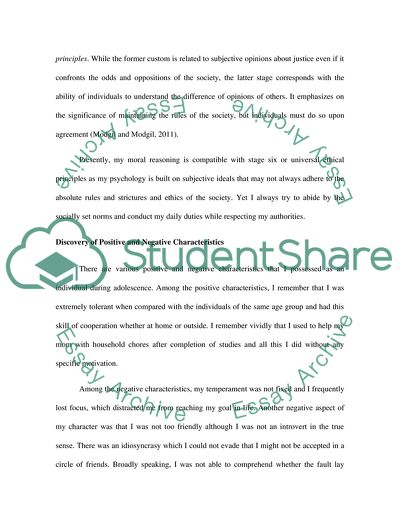 Kohlbergs Theory of Moral Development