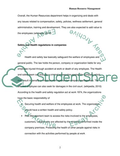 Human Resource Management