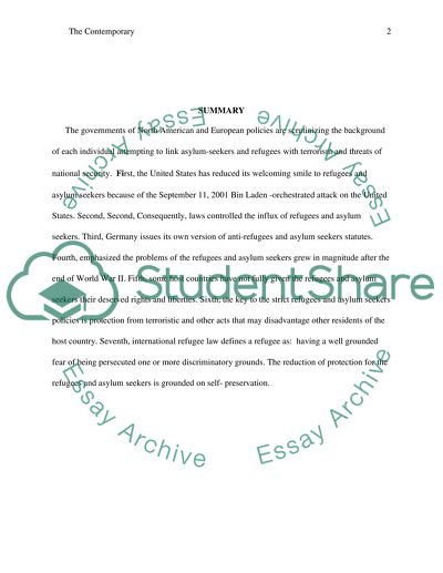 The Contemporary Securitization of Borders and the New Policies of States