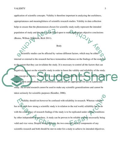 Research Methods and Validity