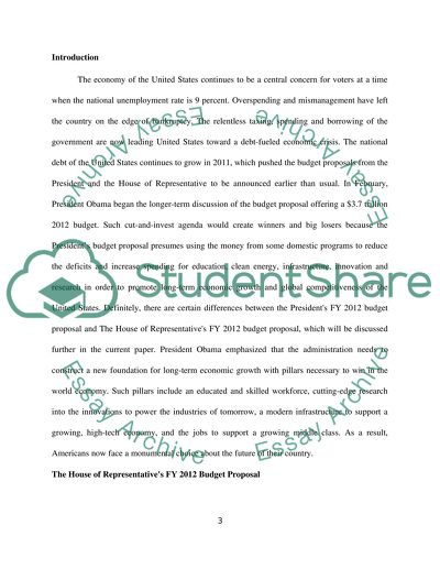 2012 Budget Proposal