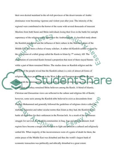 The Kurdish Population and the Influence of Their Culture in the Muslim Nations