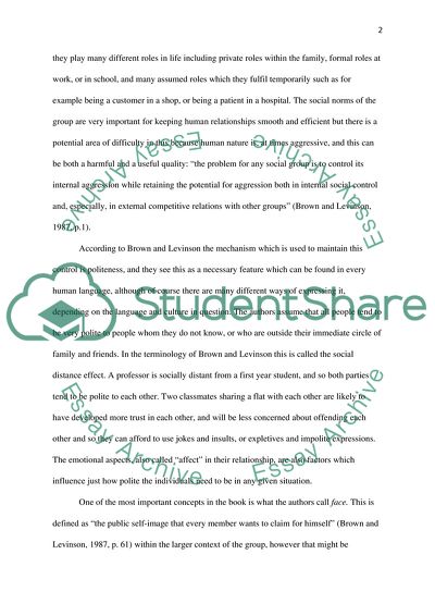 Politness in Pragmatics