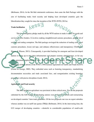 World Trade Organisation Agreement