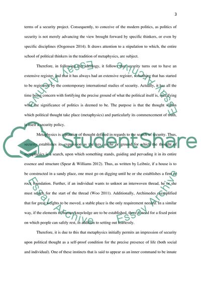 The Sense of How Security is Deeply Political