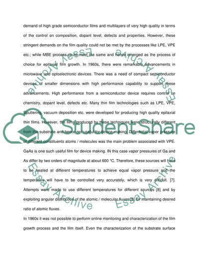 Fundamentals of molecular beam epitaxy