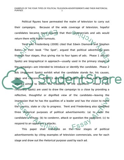 Four Phases and Rhetorical Purposes