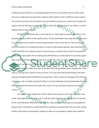 Contravening a Social Norm