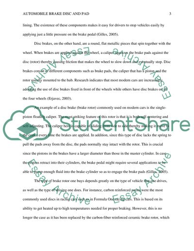 Automobile Brake Disc and Pad