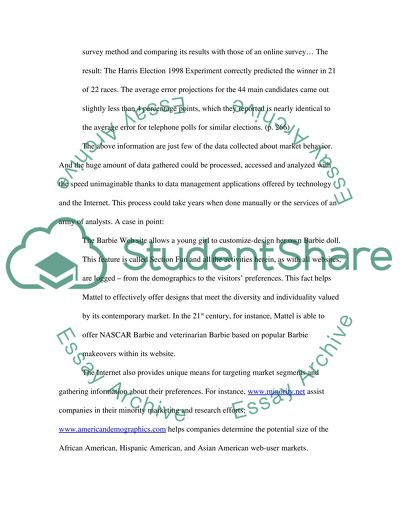 Marketing Research as a Base for Formulating Marketing Decisions