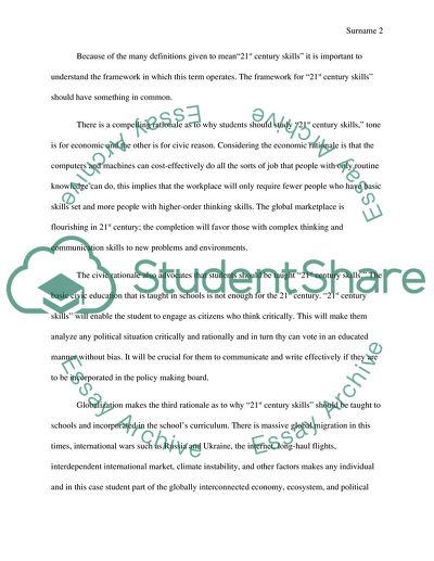 Do some online searching and find what is meant by21st century knowledge and skills