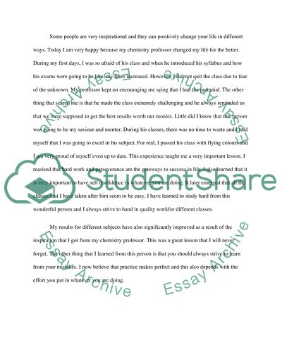 My Chemistry Professor