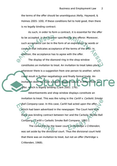 Legal Environment of Business and Employment