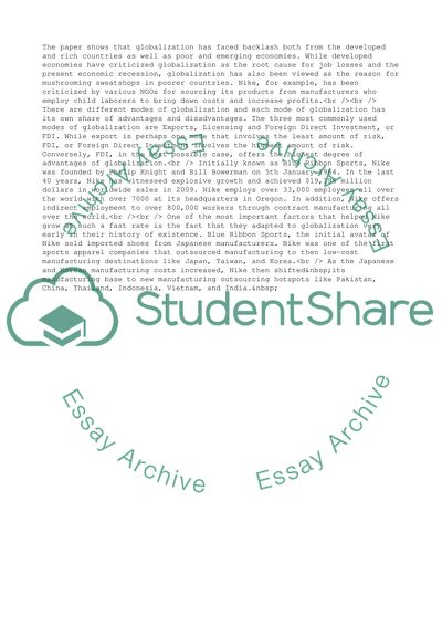 Is Globalization a Good Thing for All