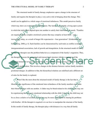 Model of Family Therapy