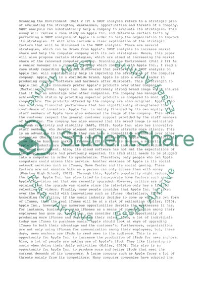 Scanning the Environment