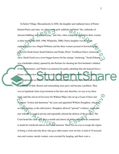 Execution of a Bridget Bishop