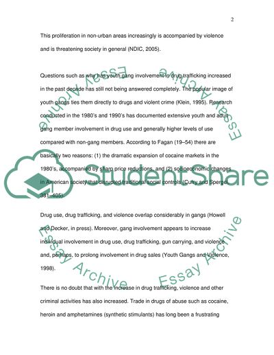 Street Gangs and Drug Trafficking