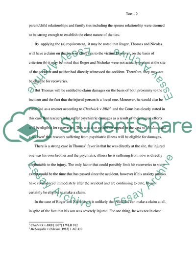 Claims for Psychiatric Injury