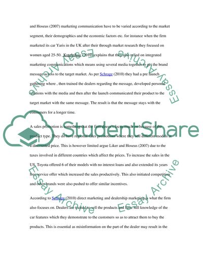 Contemporary Issues in Marketing- Toyota