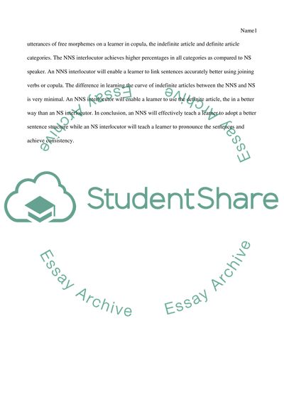 Second Language Acquisition