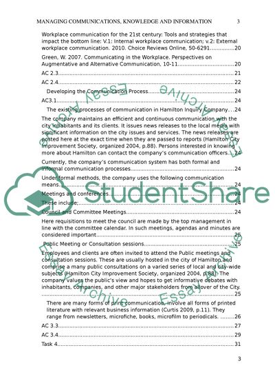 Communication Knowledge