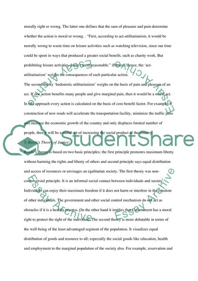 Ethics and Public Policy