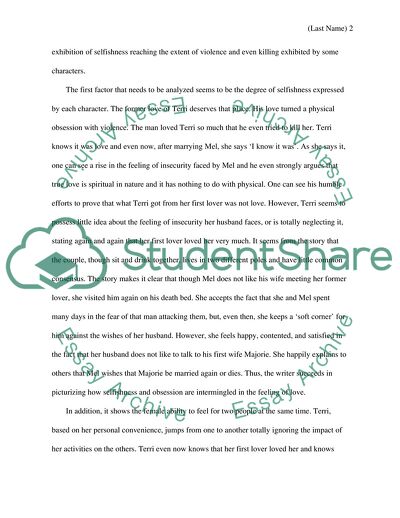 Raymond Carver Story Analysis