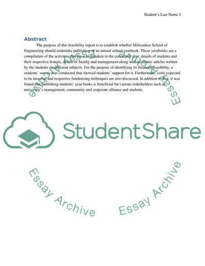 Evaluation of Financial Viability