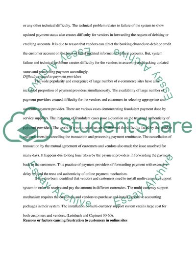 Problems Faced Electronic Payment